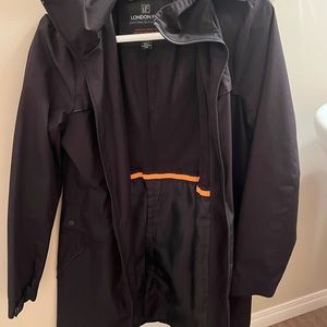 Black London Fog Rain Jacket size Medium